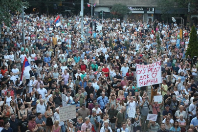 Sırbistan'da lityum çıkarma projesine karşı bir kez daha gösteri düzenlendi