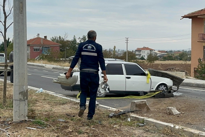 Kontrolden çıkan Tofaş hurdaya döndü: 1 yaralı