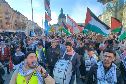 İsveç'te, İsrail'in Gazze ve Lübnan'a saldırıları protesto edildi
