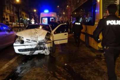 Yeni yıla kaza yaparak girdiler