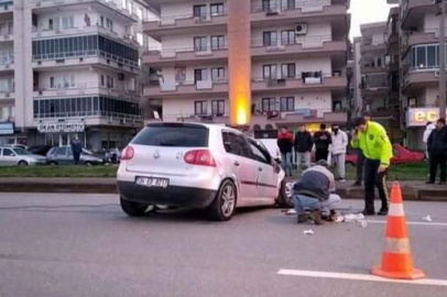 Aracıyla takla atan kadın sürücü yaralandı