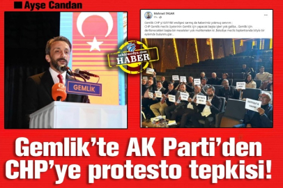 Gemlik’te AK Parti’den CHP’ye protesto tepkisi!