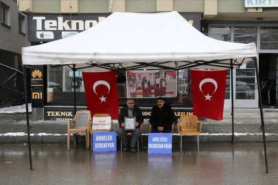 Muşlu aileler DEM Parti binası önündeki "evlat nöbeti"ni sürdürdü