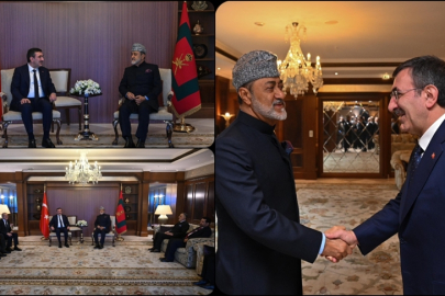 Cumhurbaşkanı Yardımcısı Yılmaz, Umman Sultanı Heysem bin Tarık ile görüştü