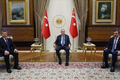 Cumhurbaşkanı Erdoğan, KKTC Başbakanı Üstel'i kabul etti