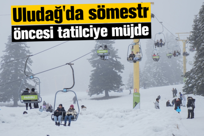 Uludağ'da sömestr öncesi tatilciye müjde