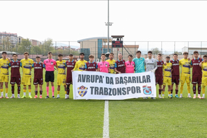 Eyüpspor'un 19 yaş altı takımından rakibi Trabzonspor'a jest
