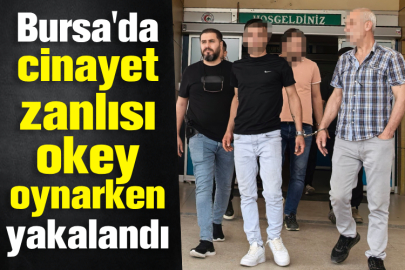 Bursa'da cinayet zanlısı okey oynarken yakalandı