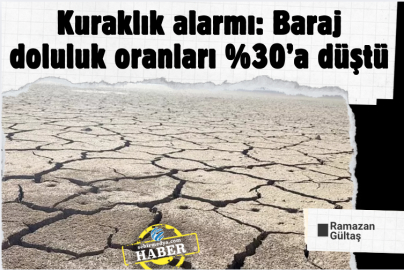 Kuraklık alarmı: Baraj doluluk oranları %30’a düştü
