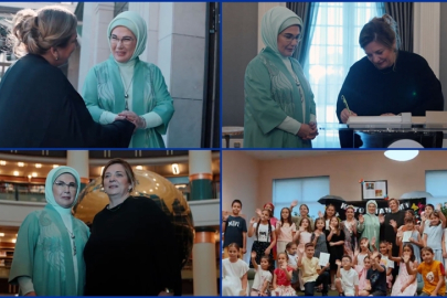 Emine Erdoğan, Gürcistan Cumhurbaşkanı Kavelashvili'nin eşi ile görüşmesine ilişkin video paylaştı