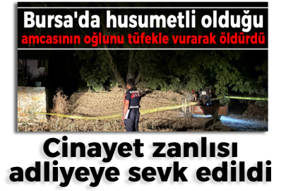 Cinayet zanlısı adliyeye sevk edildi