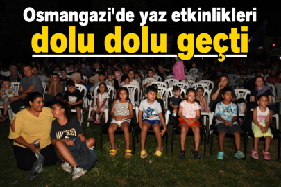Osmangazi'de yaz etkinlikleri dolu dolu geçti