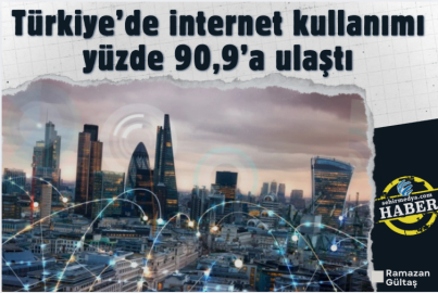 Türkiye’de internet kullanımı yüzde 90,9’a ulaştı
