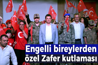 Engelli bireylerden özel Zafer kutlaması