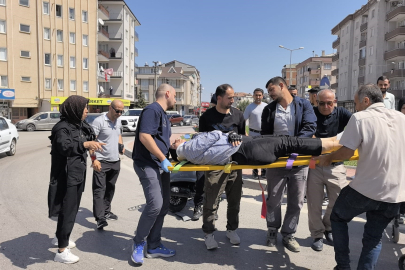 İnegöl'de motosiklet ile kamyonet çarpıştı