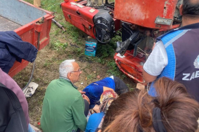 Traktör kazası: 1 yaralı