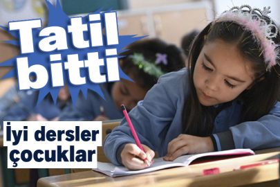 Ders zili çaldı öğrenciler okula koştu
