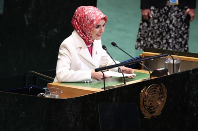 Bakan Göktaş, Dördüncü Dünya Kadın Konferansı Genel Kurul Üst Düzey Toplantısı'nda konuştu