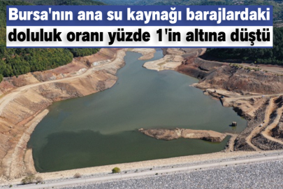 Bursa'nın ana su kaynağı barajlardaki doluluk oranı yüzde 1'in altına düştü