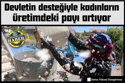 Devletin desteğiyle kadınların üretimdeki payı artıyor