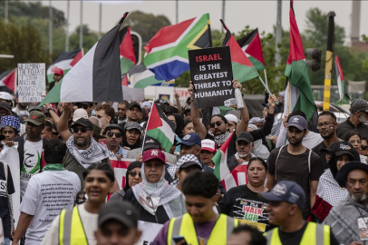 Güney Afrika'da İsrail'in Küresel Sumud Filosu'na saldırısı protesto edildi