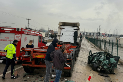 Gemlik Serbest Bölge yolunda kaza: 1 ağır yaralı