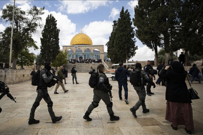 İsrail güçleri, geçen ay Mescid-i Aksa'ya 26 baskın düzenledi