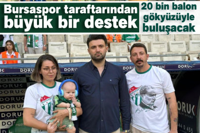 Bursaspor taraftarından büyük bir destek! 20 bin balon gökyüzüyle buluşacak
