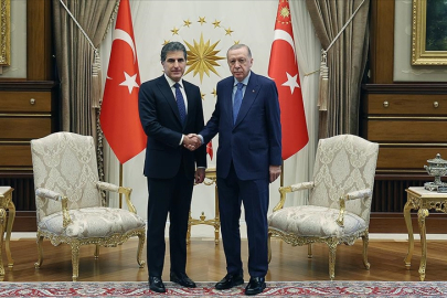 Cumhurbaşkanı Erdoğan, Irak Kürt Bölgesel Yönetimi Başkanı Barzani'yi kabul etti