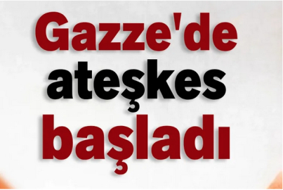 Gazze'de ateşkes başladı