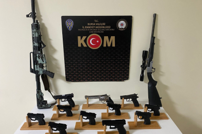 Gemlik'te ruhsatsız silah imalatına 4 gözaltı