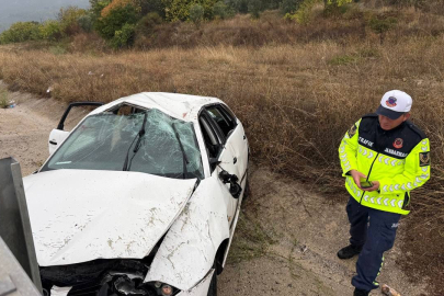 Bursa'da yoğun yağışla gelen kaza: 4 yaralı
