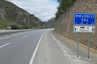 Türkiye'nin üçüncü "melodili yol uygulaması" Trabzon'da hayata geçirildi