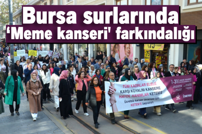 Bursa surlarında ‘Meme kanseri' farkındalığı