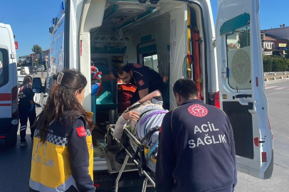 Otomobille üç tekerlekli elektrikli bisiklet çarpıştı: 1 yaralı