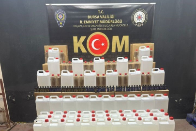 Bursa’da kaçak alkol operasyonu