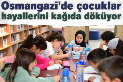 Osmangazi'de çocuklar hayallerini kağıda döküyor