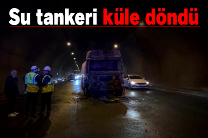 Su tankeri küle döndü