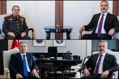 Dışişleri Bakanı Fidan, Genelkurmay Başkanı Bayraktaroğlu ve Azerbaycanlı yetkili Halefov'la görüştü