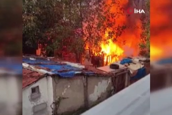 Bursa'da müstakil evin bahçesinde çıkan yangın korkuttu