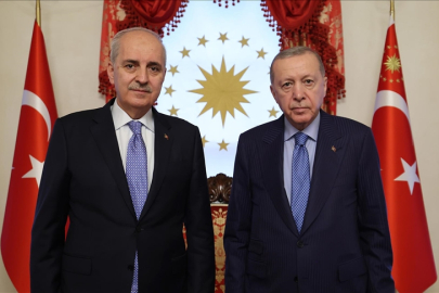 Cumhurbaşkanı Erdoğan, TBMM Başkanı Kurtulmuş'u kabul etti