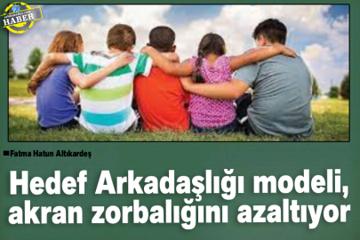 Hedef Arkadaşlığı modeli, akran zorbalığını azaltıyor
