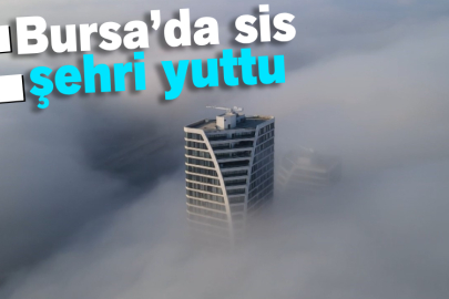 Bursa’da sis şehri yuttu