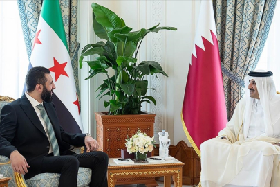 Suriye Cumhurbaşkanı Şara, Doha'da Katar Emiri Al Sani ile görüştü