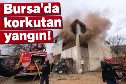 Bursa'da korkutan yangın!