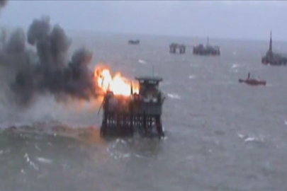 Ukrayna'nın, Hazar Denizi'nde Rusya'ya ait bir petrol platformuna saldırı düzenlediği öne sürüldü