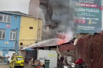 Gemlik’te pide imalathanesinde yangın paniği