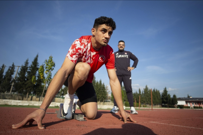 Milli atlet Koray Uygun, antrenör babasıyla dünya şampiyonasına hazırlıyor