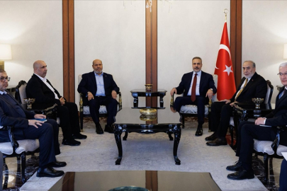 Dışişleri Bakanı Fidan, Hamas Siyasi Büro Üyesi Hayye başkanlığındaki heyetle görüştü
