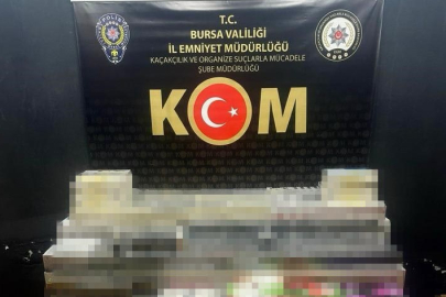 Bursa'da 8 bin 870 paket kaçak sigara ele geçirildi
